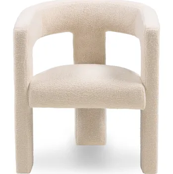 Křeslo Designové křeslo Lory bouclé béžové