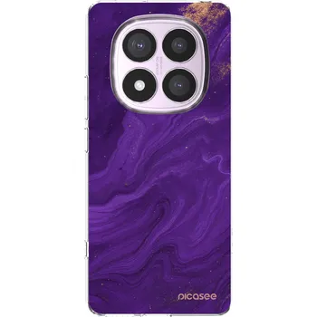 Pouzdro na mobilní telefon Picasee silikonový průhledný obal pro Xiaomi Redmi Note 14 Pro 4G - Fialová