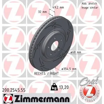 Brzdový kotouč Brzdový kotouč ZIMMERMANN 200.2545.55