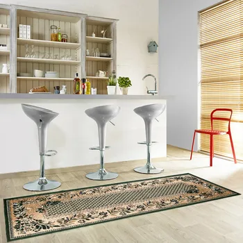 Koberec Moderní koberec Atlas - květiny a mřížka 1 - zelený Rozměr koberce: 70x200 cm