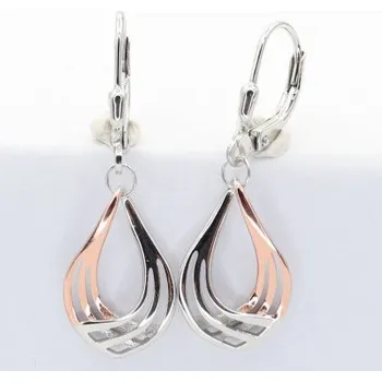 Náušnice Stříbrné náušnice s klasickým zapínáním