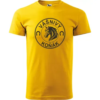 Sablio Tričko s potiskem Vášnivý koňák - žluté M