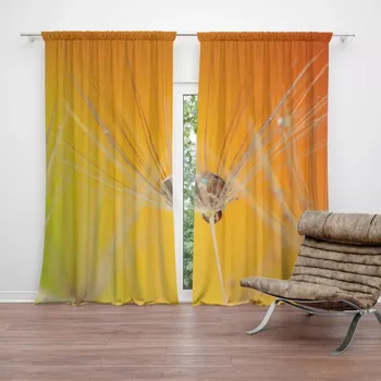 Závěs Sablio Závěs Odkvetlé pampelišky 2: 2ks 140x250cm