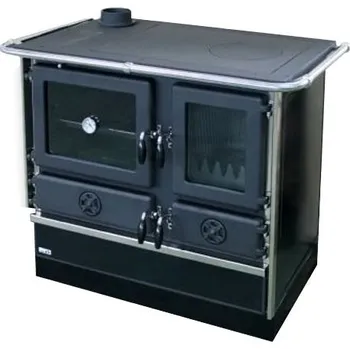 Sporák na tuhá paliva Sporák na tuhá paliva MBS MAGNUM PLUS černý - levý