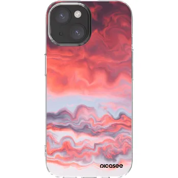 Pouzdro na mobilní telefon Picasee silikonový průhledný obal pro Apple iPhone 15 - Sunset