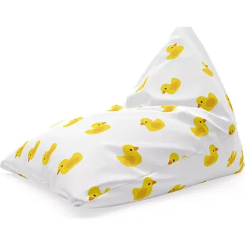 Sedací pytel Sablio Sedací vak Triangl Žluté kačenky: 120 x 100 x 100 cm