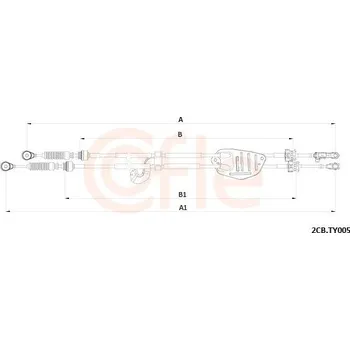 Převodovka Tažné lanko, ruční převodovka COFLE 2CB.TY005