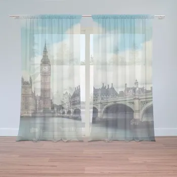 Záclona Sablio Záclony Londýn Bridge: 2ks 150x250cm