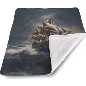 deka Sablio Deka pro miminko Plachetnice v rozbouřených vodách - 80x100 cm