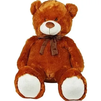 plyšák Plyšový medvídek s mašlí 70 cm hnědý