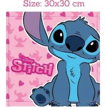 Lilo and Stitch ručník 30x30 cm růžový
