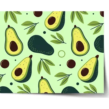 Plakát Sablio Plakát Kreslené avokádo - 60x40 cm