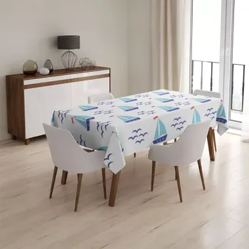 ubrus Sablio Ubrus Modré lodičky - 90x90 cm