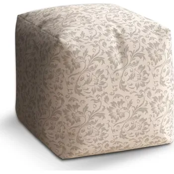 Taburet Sablio Taburet Cube Královský ornament: 40x40x40 cm