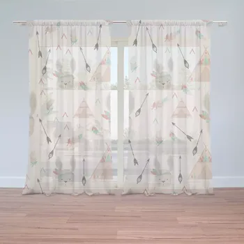 Záclona Sablio Záclony Zajíček indián: 2ks 150x250cm