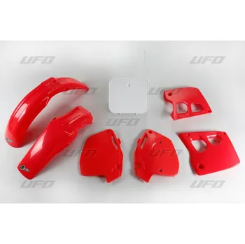 UFO kompletní sada plastů HONDA CR 125 91-92, CR 250 90-91, barva 92 (červená/bílá) (HO097E999W) (UFO kompletní sada plastů HONDA CR 125 91-92, CR 250 90-91, barva 92 (červená/bílá) (HO097E999W))