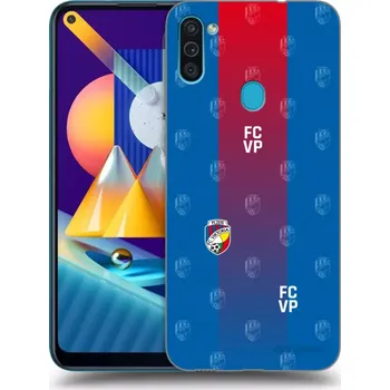 Pouzdro na mobilní telefon Picasee silikonový průhledný obal pro Samsung Galaxy M11 - FC Viktoria Plzeň F