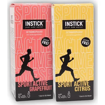 Iontový nápoj Instick Instick Sport Active instant electrolyte nápoj bez cukru 12 x 5g Varianta: grapefruit