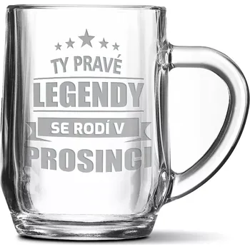 Sklenice Sablio Půllitr Ty pravé legendy se rodí v prosinci: 0,5