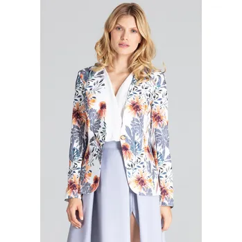 Dámské sako Sako se vzorem květin M678 Pattern 107 Velikost: L