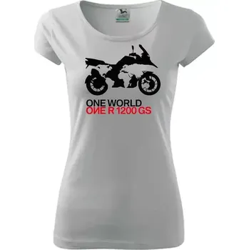 Dámské tričko Dámské triko s motivem BMW One World - ONE R1200GS