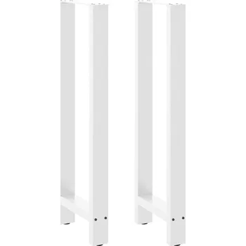 Konferenční stolek OMAXI Nohy barového stolu bílé 2 ks 50 x (110-111) cm ocelové 312921