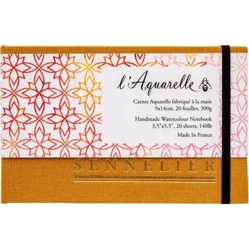 Umělecký papír Sennelier blok pro akvarel, 300g/m2, 20 listů, 9 x 14 cm