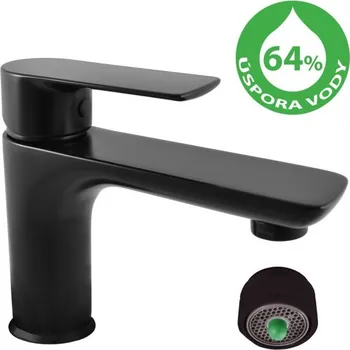 Vodovodní baterie Umyvadlová stojánková baterie, matná černá RAV SLEZÁK VERONA ECO