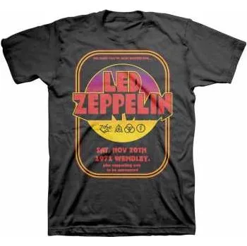 Pánské oblečení Merch Led Zeppelin: Tričko 1971 Wembley S
