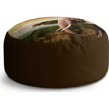 Taburet Sablio Taburet Circle Slon z profilu: 38x48 cm