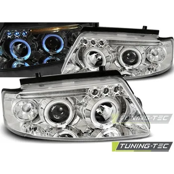 Osvětlení automobilu Tuning-Tec Přední čirá světla Volkswagen Passat B5 (1996 - 2000) - chromované - Angel Eyes 14982