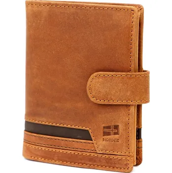 Peněženka Pánská peněženka Nordee HVAL N4L světle hnědá