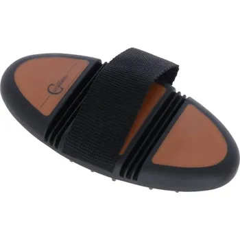 Čištění pro koně Flex hřbílko COVALLIERO 2K masážní hnědé/černé