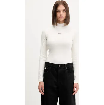 Pánské oblečení Tričko s dlouhým rukávem Guess Jeans W5BP23.KA0H1 béžová 01X, vel. XL