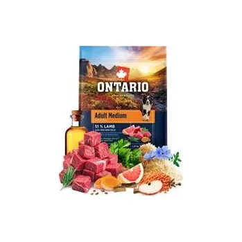 Krmivo pro psa Ontario Adult Medium Lamb & Brown Rice 2x12kg