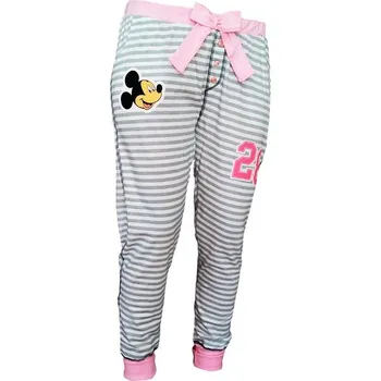 Tepláky MINNIE s šedými proužky dámské, bílošedá, velikost: s