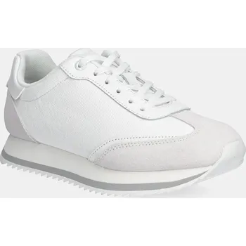 Pánská móda Sneakers boty Calvin Klein RUNNER LACE UP - MONO MIX HW0HW02294 bílá 00X, EUR 41