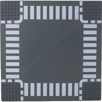 ostatní stavebnice Stavební podložka pro kostky – silniční křižovatka 26 × 26 cm