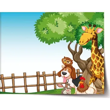 Plakát Sablio Plakát Zvířátka 2 - 60x40 cm