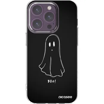 Pouzdro na mobilní telefon Picasee silikonový průhledný obal pro Apple iPhone 14 Pro - Ghost 2