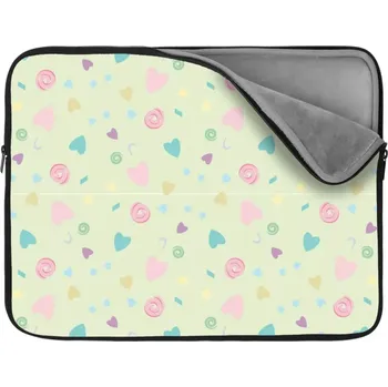 pouzdro na notebook Sablio Obal na notebook Srdíčka a spirály - 17"