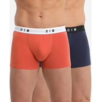 Boxerky Boxerky pro muže 2 ks DIM BOXER ORIGINAL 2x - DIM - oranžová, L i454_DI000ARL-9UV-L