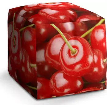 Taburet Sablio Taburet Cube Třešně: 40x40x40 cm