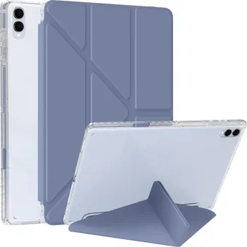 Příslušenství pro tablet VSECHNONAMOBIL 128738 KŘIŠŤÁLOVÝ Skládací obal pro Samsung Galaxy Tab S11 Ultra modro-šedý