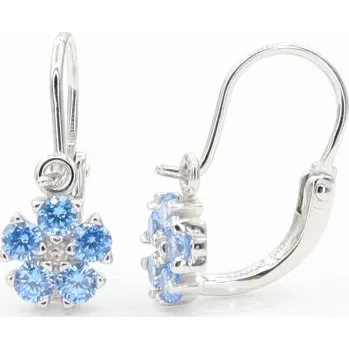 Náušnice Stříbrné náušnice s klasickým zapínáním