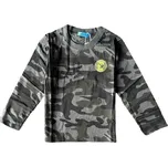 KUGO DĚTSKÉ MASKÁČOVÉ TRIČKO S DLOUHÝM RUKÁVEM Barva: Maskáč, Velikost: 110