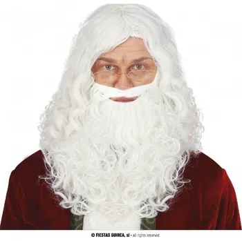 Karnevalová paruka Mikuláš - paruka s vousy HQ