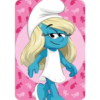 deka Růžová dětská deka Šmoulinka