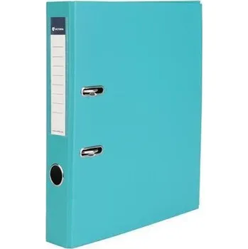 Archivační box Pákový pořadač "Basic", tyrkysový, 50 mm, A4, PP/karton, VICTORIA OFFICE
