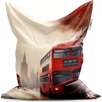 Sedací pytel Sablio Sedací vak Classic Londýn Double-decker 1 - 200x140 cm